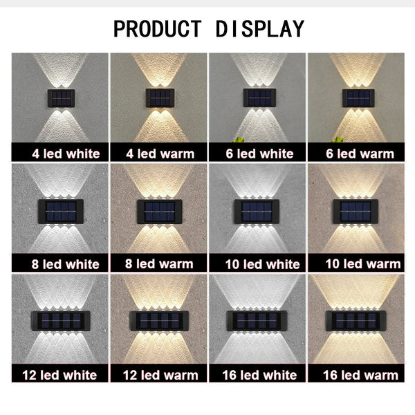 Outdoor Solar Wall Lamp, Waterproof, Water-Powered