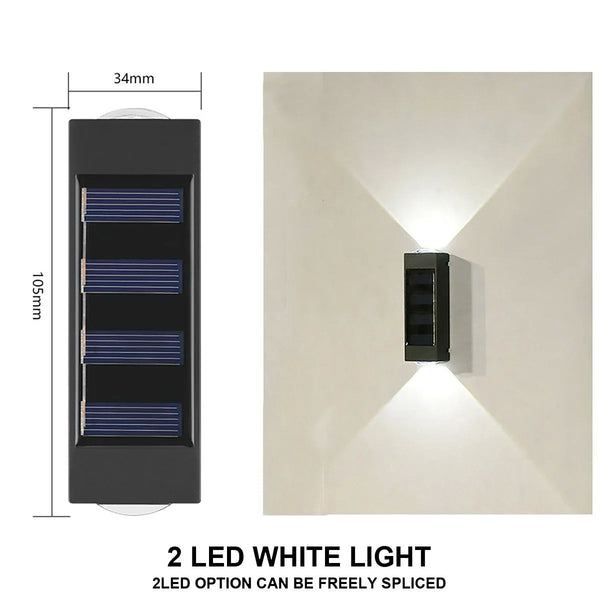 Outdoor Solar Wall Lamp, Waterproof, Water-Powered