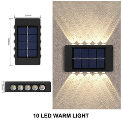 Outdoor Solar Wall Lamp, Waterproof, Water-Powered