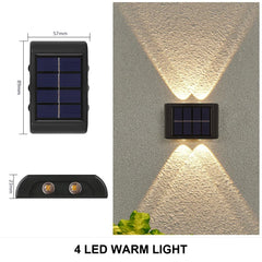 Outdoor Solar Wall Lamp, Waterproof, Water-Powered