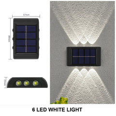 Outdoor Solar Wall Lamp, Waterproof, Water-Powered
