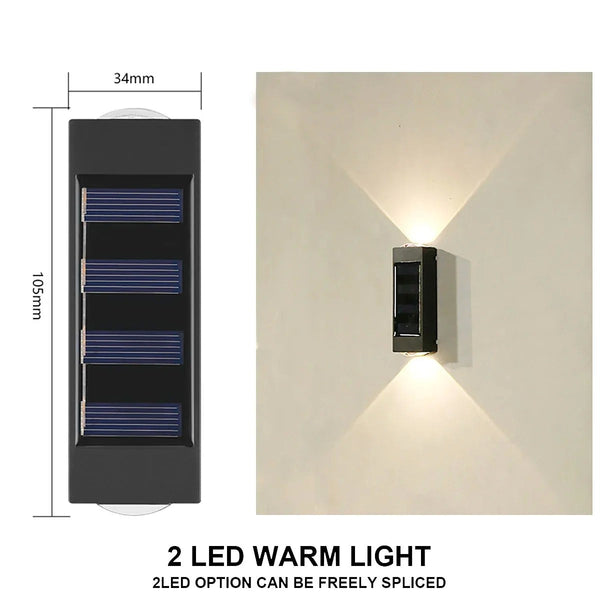Outdoor Solar Wall Lamp, Waterproof, Water-Powered