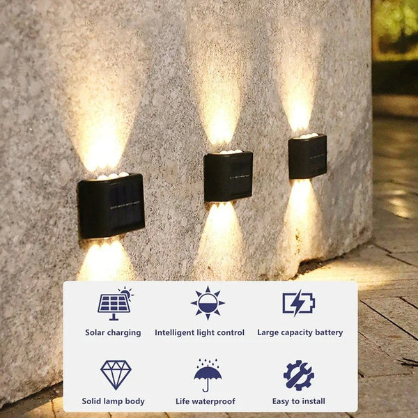 Outdoor Solar Wall Lamp, Waterproof, Water-Powered