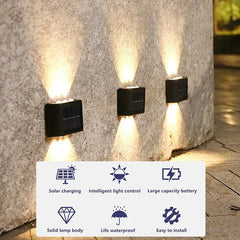 Outdoor Solar Wall Lamp, Waterproof, Water-Powered